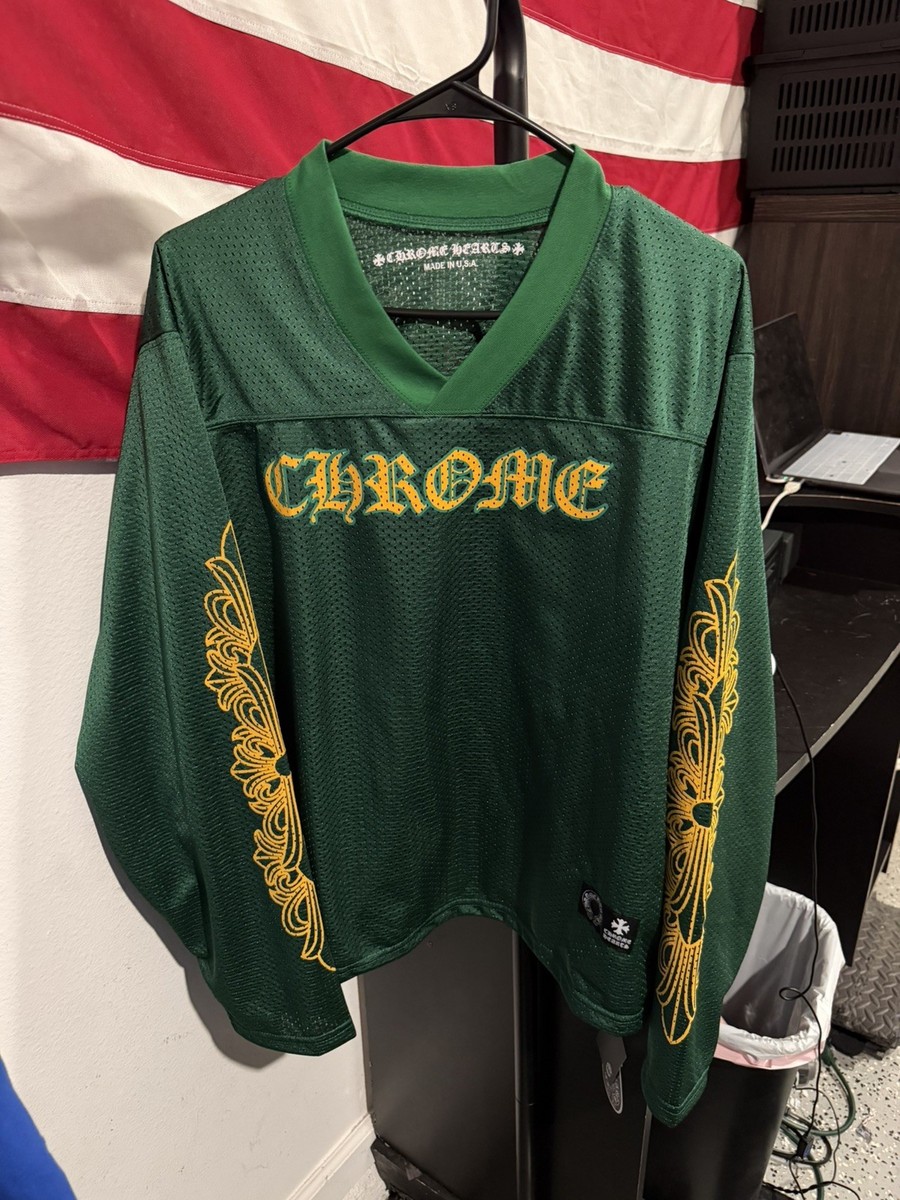 Chrome Hearts Long Sleeve Shirt Jersey Green And Yellow Medium | eBay