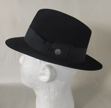 STETSON PINNACLE 100% BEAVER FUR FEDORA HAT  6 3/4, NWOT.