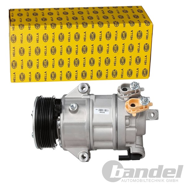 Hella Easy2Fit Klimakompressor 6HVS14EC Passend FüR Ford Fiesta Focus Kuga Puma-image