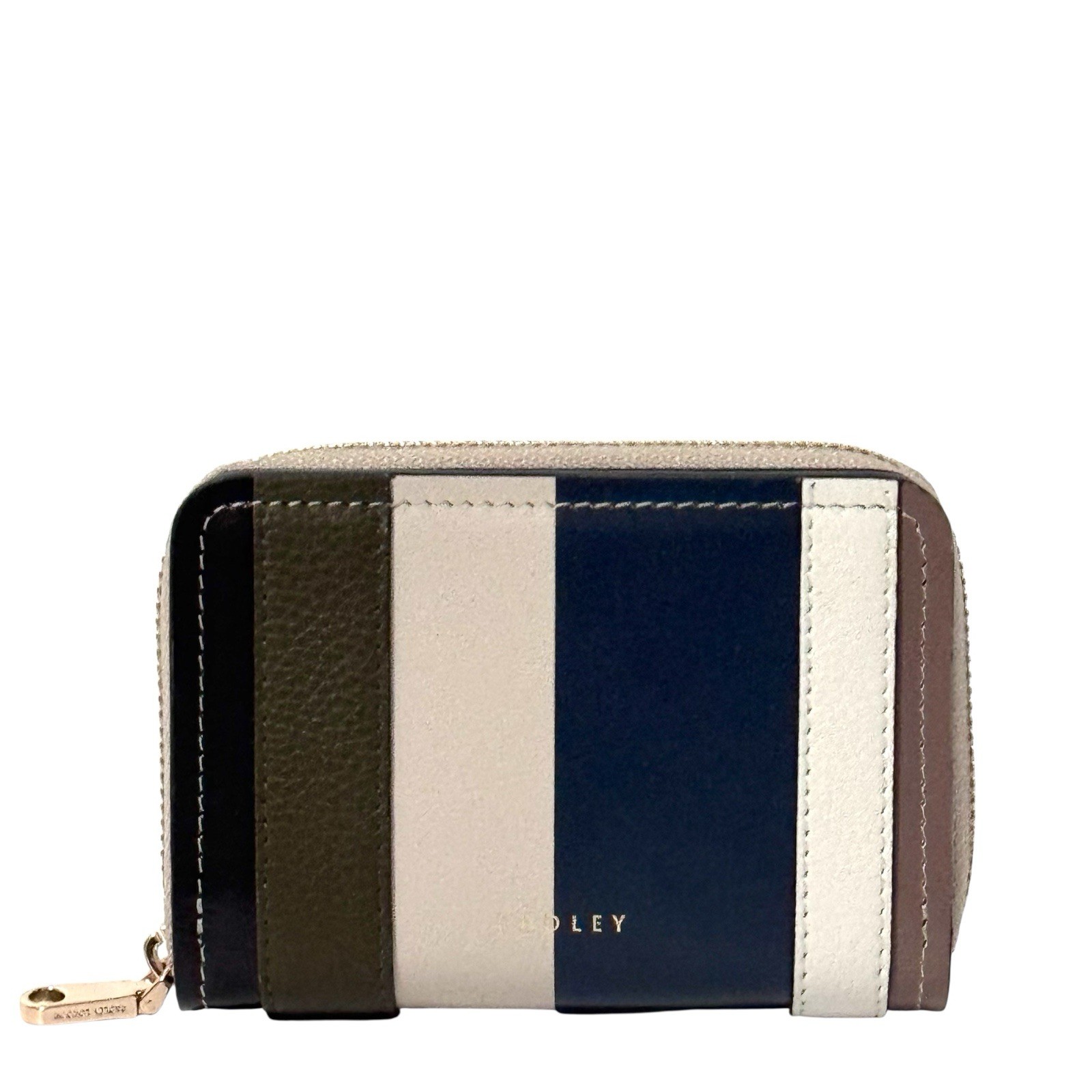 RADLEY Purse Porcini Leather Small Coin Card Wallet - Stripe Lane - New RRP £79