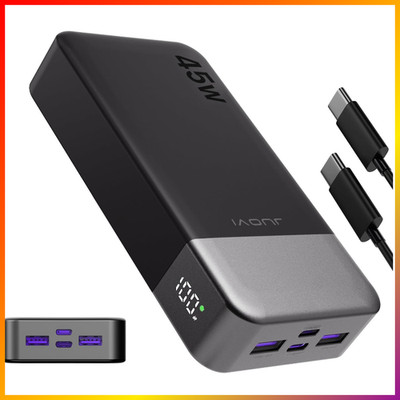 Power Bank 20000mAh 45W PD3.0 QC4.0 4-Port mit LED Display für iPhone Samsung