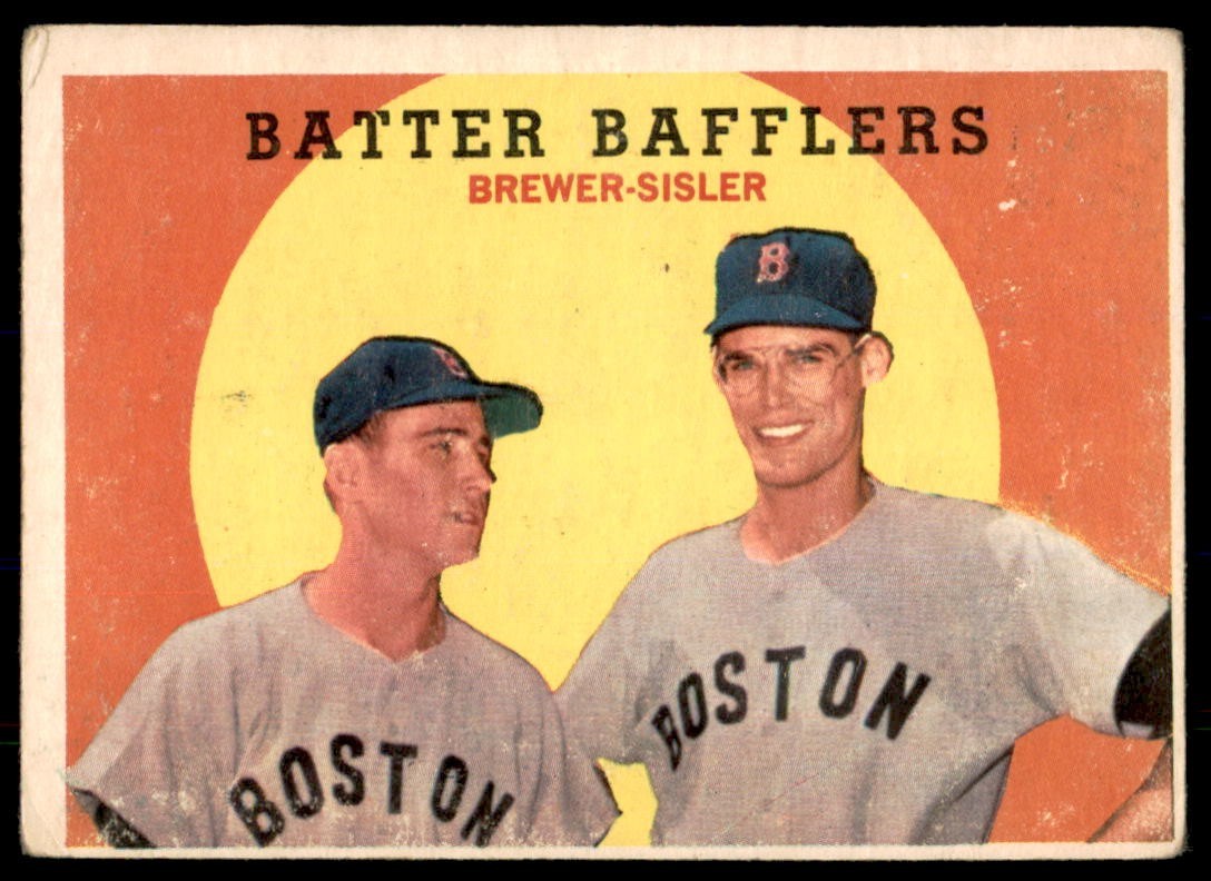 1959 Topps #346  BATTER BAFFLERS  Brewer - Sisler  Boston Red Sox  VG