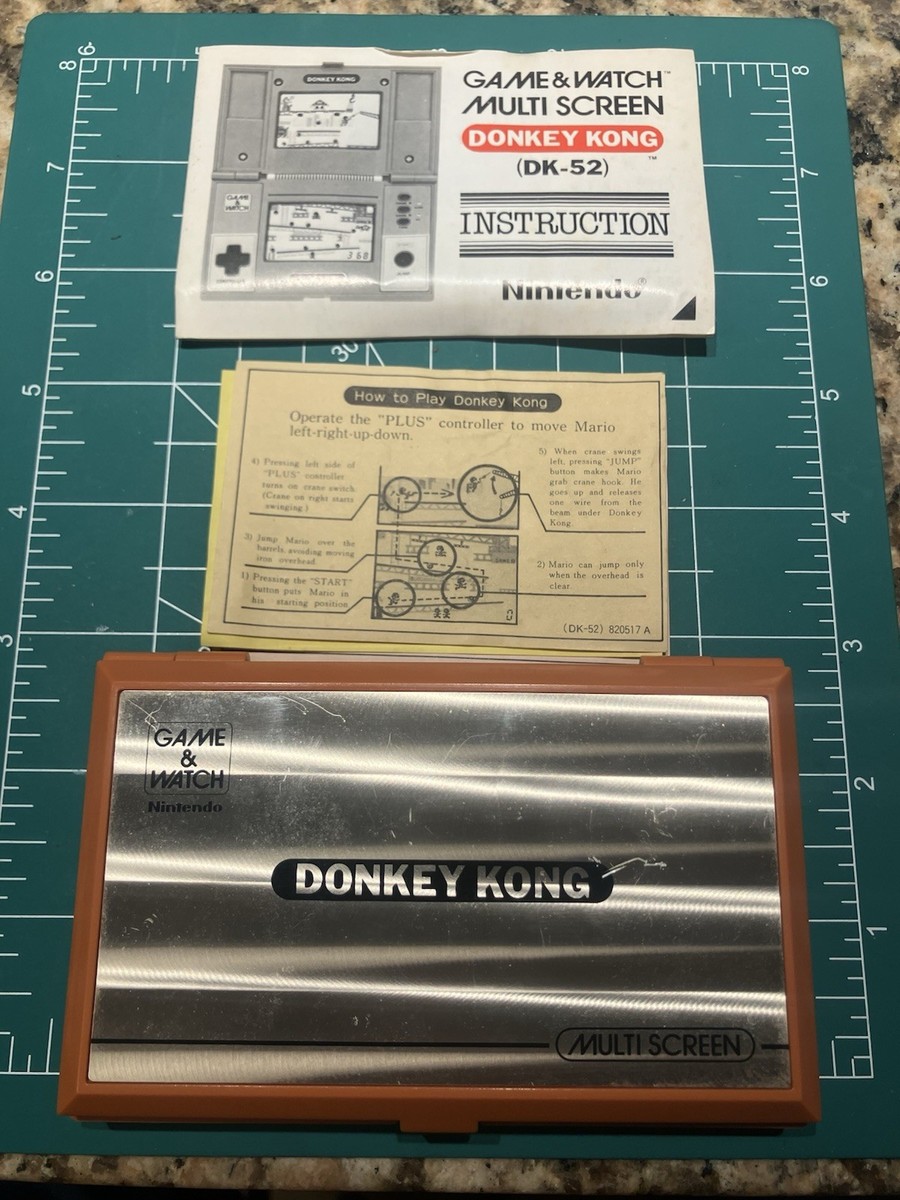 Nintendo Game and Watch DONKEY KONG Multi Screen Orange Tested