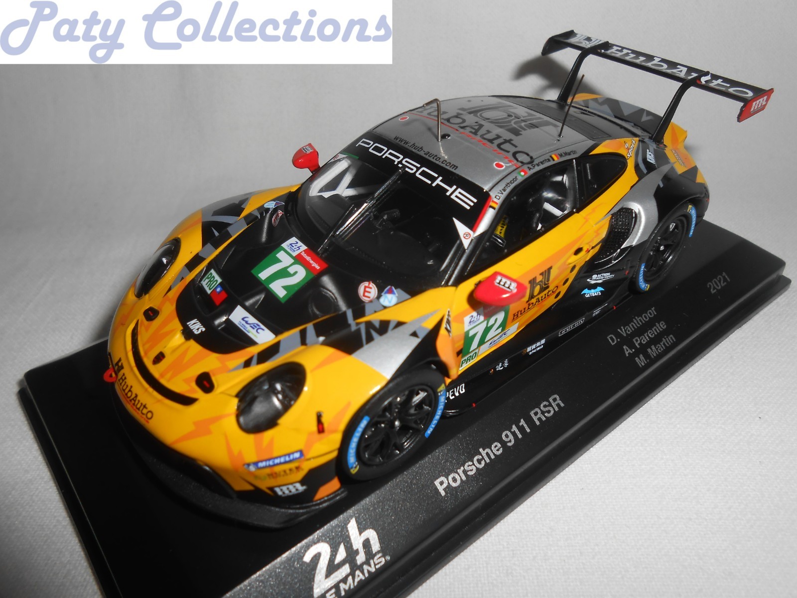 Porsche 911 RSR N°72 Le Mans 2021 miniature 1/43 en métal injecté