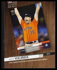 2020 Topps #TNR-10 Justin Verlander Topps Now Review 2019