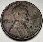 1926-S Lincoln Cent Nice Original VF Very Fine US Coin Penny 1c One Cent - 0118