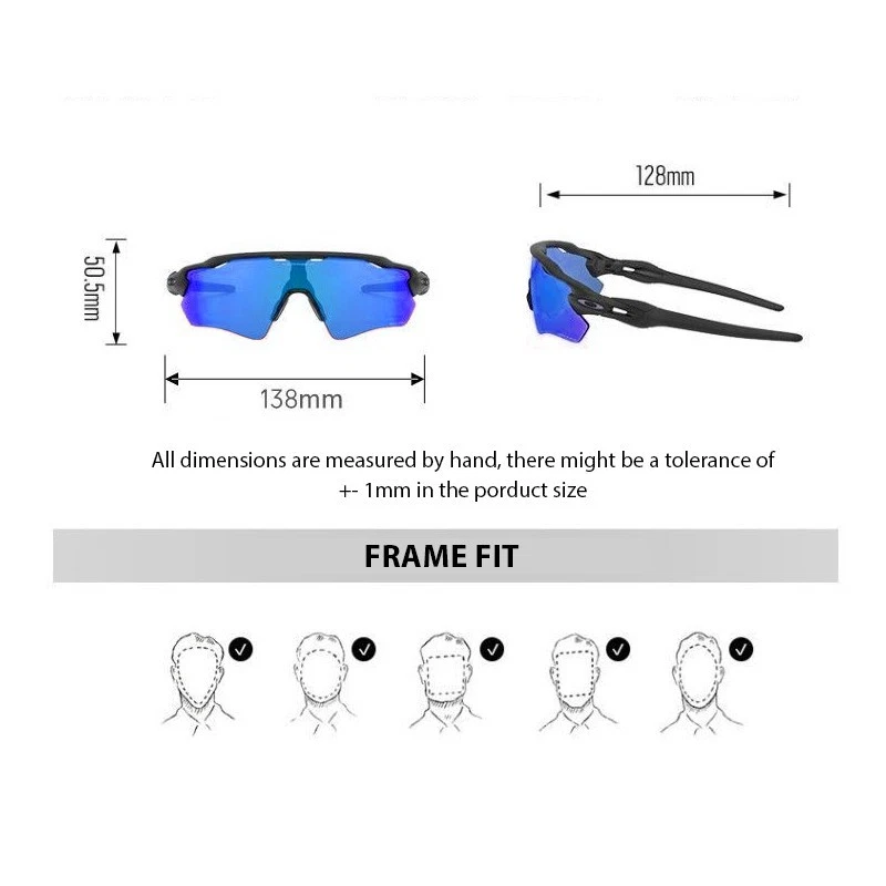 Oakley Radar EV Path Prizm, lente azul zafiro marco negro polarizado OO9208-07 Foto 2 de 4