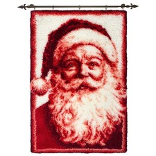 Herrschners Ruby Santa Kit Hanger Latch Hook Kit