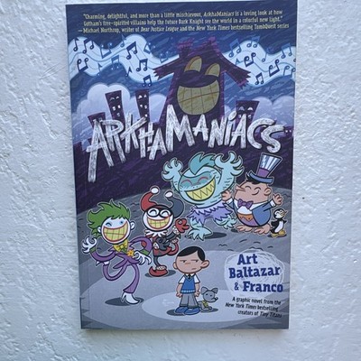 DC Comics Arkhamaniacs Hardcover Kids Graphic Novel by Art Baltazar & Franco