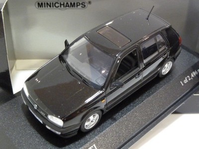 Extremely Rare 1:43 Minichamps VW Volkswagen Golf 2 GTi 1993 Black 400055560