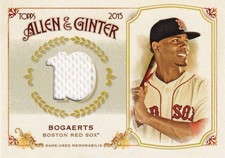 2015 Topps Allen Ginter Boston Red Sox Xander Bogaerts Relic B