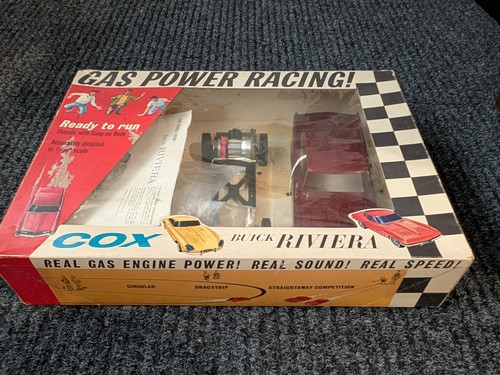 1963 COX GAS POWERED BUICK RIVIERA IN ORIGINAL WINDOW BOX - RARE COLOR - Picture 2 of 8