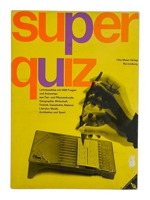 Super Quiz SUPERQUIZ Lehrmaschine Lernspiel von Ravensburger Vintage MB Spiel