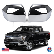 Chrome Mirror Covers Caps for 2015-2020 Ford F150 XL XLT Lariat Raptor Platinum