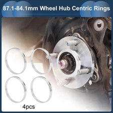 4 Pcs OD 87.1mm to ID 84.1mm Car Wheel Hub Centric Rings Aluminium Alloy new