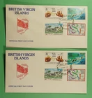 DR WHO 1993 BRITISH VIRGIN ISLANDS 2 FDC COMBO R65737