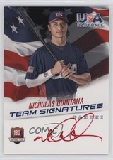 2015 Panini USA Baseball Red Ink 24/25 Nick Quintana Nicholas #18U-NQ Auto 0a7