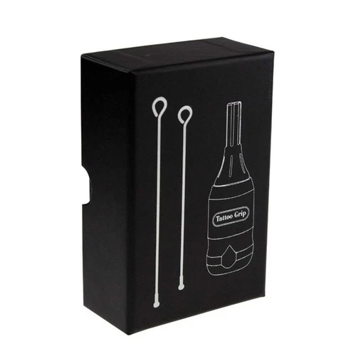 30mm Tattoo Aluminum Alloy Cartridge Grip Grey or Black 3 Needle Plungers image 2