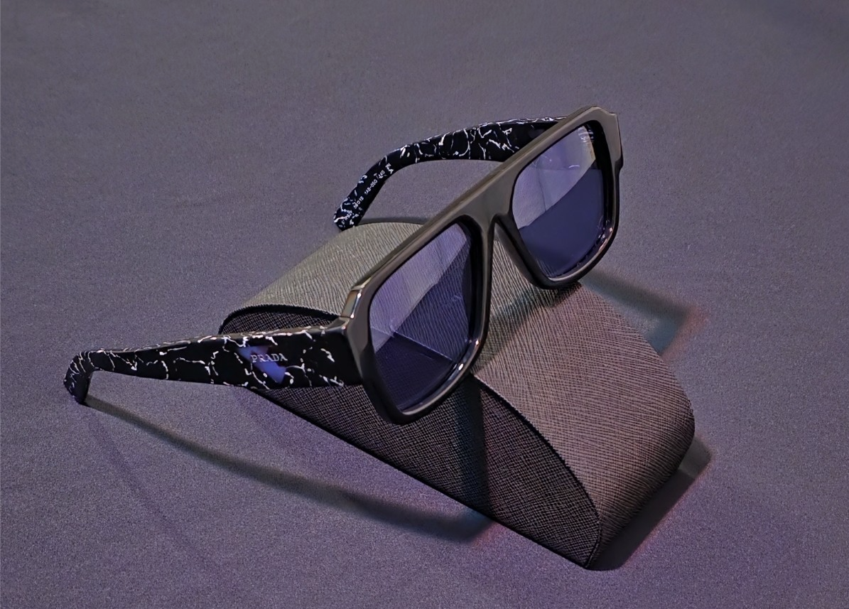 Prada PR 22YS Symbole Black Violet Sunglasses