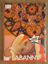 Duvet cover  Pillowcase 50 Cotton orange 60s 70s Vintage Mid-Century 53"x 79"