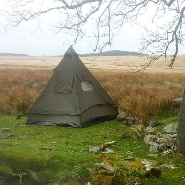 Four Man Tipi Pyramid Tent - Bell Camping Retro Cool Festival Shelter Hiking New
Opens in a new wind
