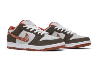 Crushed DC X Nike SB Dunk Low Mantra Orange/Olive Gray/Rattan US Men 8.5/10W NEW