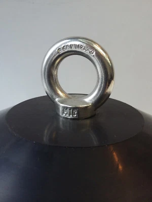 E-NAUTICA Anker 11 kg Gummianker Bootsanker Riveranker für Yachten und Boote Stahlkern