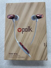 Polk Audio Nue Era In-Ear Headphones Tortoise Earphones In Line Mic New