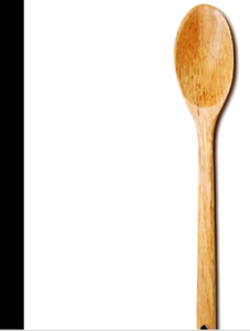 Luxxii 12.5 Kitchen Wooden Turner Spatula with Handles for Non Stick Cookware 