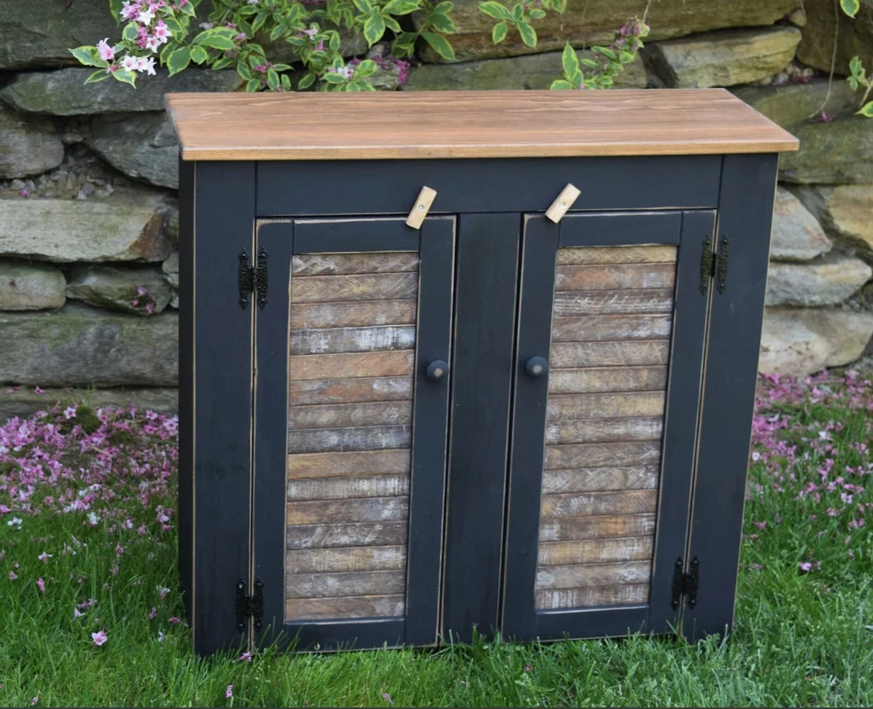 Armario rústico primitivo | Mueble pasillo | Amish hecho a mano Foto 2 de 4