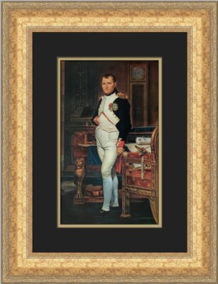 Jacques-Louis David Napoleon at his Study Custom Framed Print