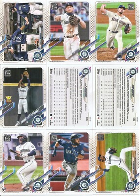 2021 Topps Seattle Mariners Walmart Gold Star Complete Team Set