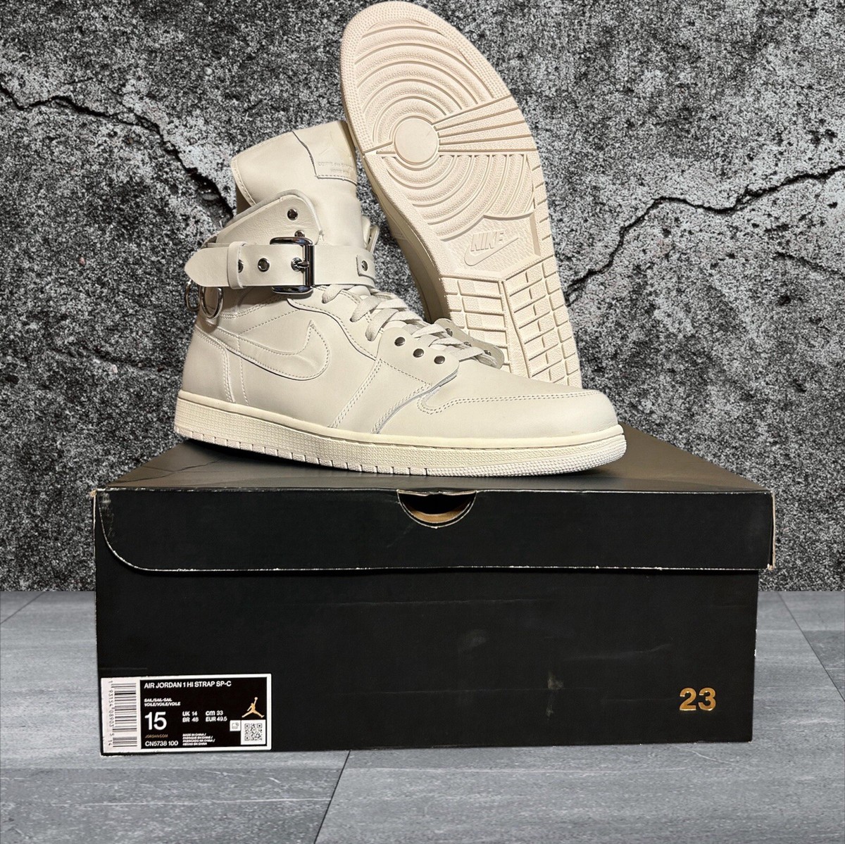 Comme Des Garcons x Nike Air Jordan 1 Retro Size 15 Strap High