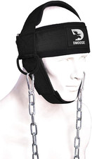 Neck Harness for Weight Lifting - Neck Exerciser with 30" Heavy Duty Steel Chain