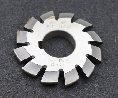 DOLD Zahnformfräser gear profile cutter DP 7 No. 2 Z= 55-134 EGW 20° Ø75x27mm