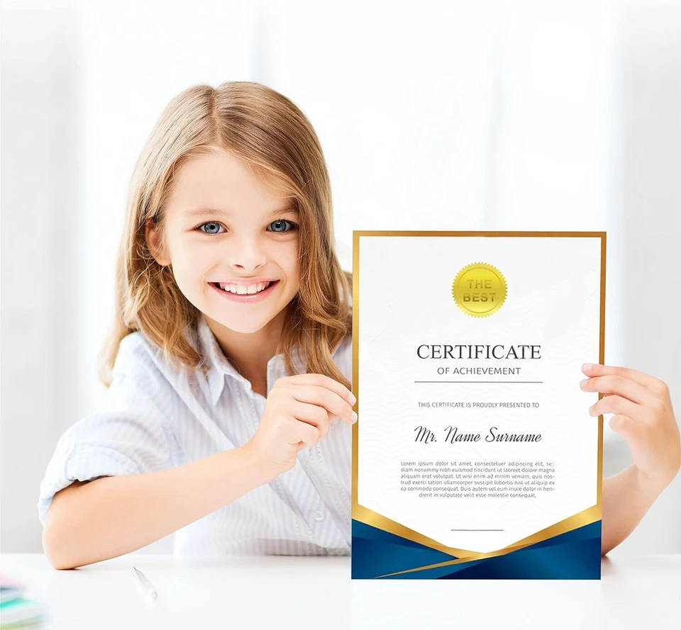 320 Pcs Self Adhesive Gold Embossed Foil Blank Certificate Notary Seal Stickers - Image 3 of 4