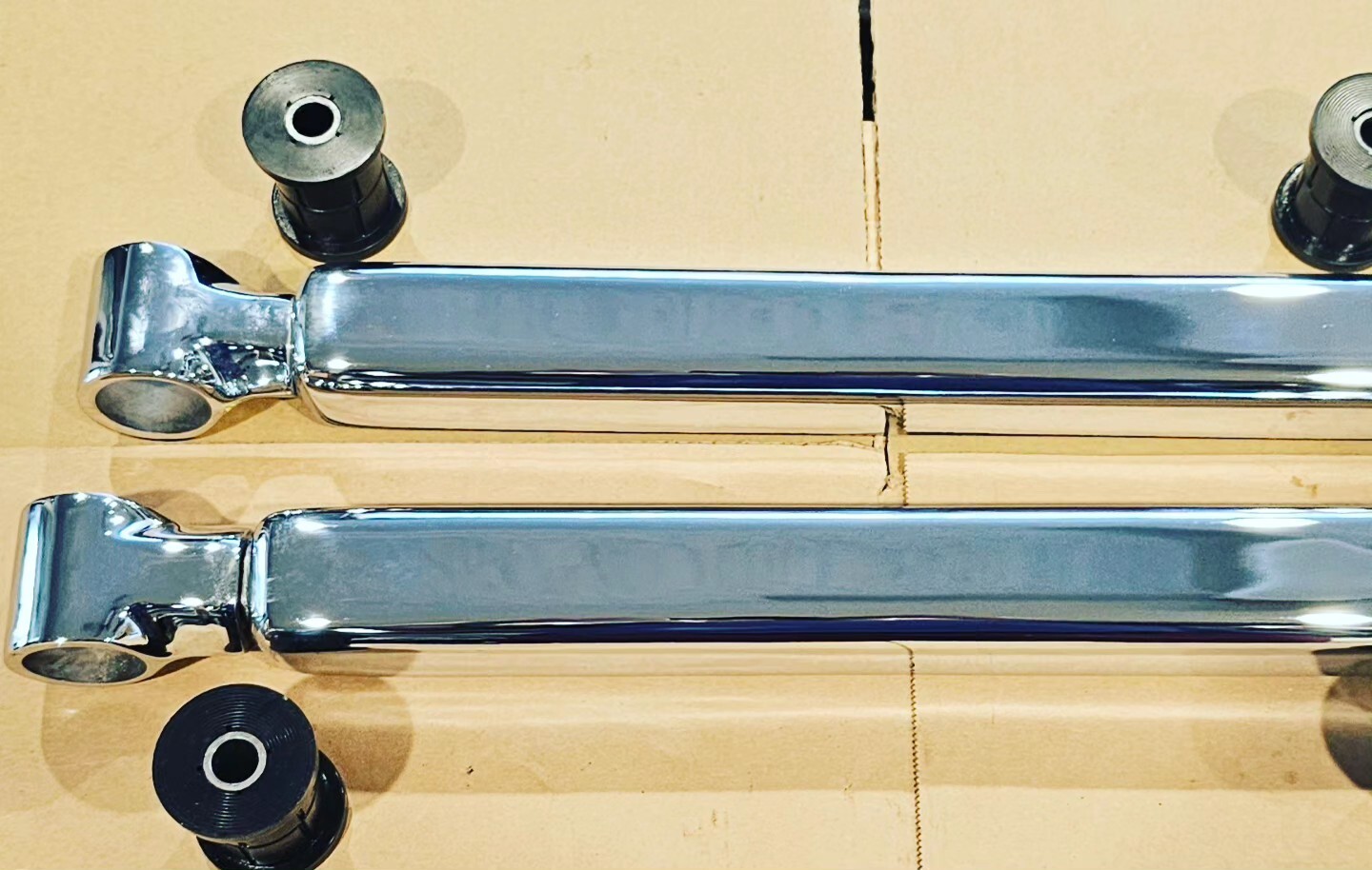 Lowrider Hydraulic Adj Chrome Lower Trailing Arms Square Tube Cadillac