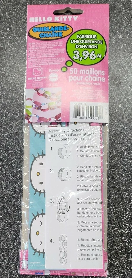 Guirnalda Hello Kitty Eslabón de Cadena Decoración Niña Fiesta de Cumpleaños Juego Fiesta Suministro  Foto 2 de 3