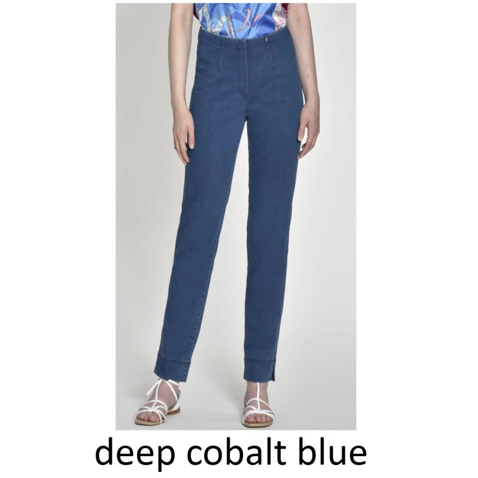 Robell Damen Jeans Hose Marie Slim fit Denim Stretch Schlupfhose gerades Bein - Bild 1 von 2