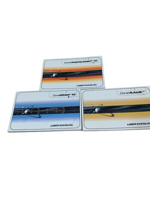 3 User Manuals 2000 Corel Draw 10 Corel Photo-Paint 10 Corel RAVE