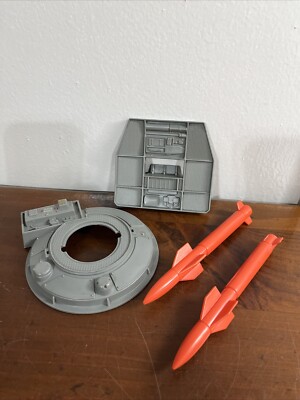 GI Joe Air Defense Parts Radar ARAH 1985 Parts Dish Base Broke Missiles
