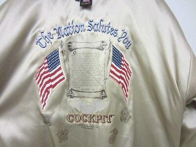 COCKPIT TYPE A-2 AIRFORCE US ARMY DWG NO. 30-1415 LEATHER JACKET