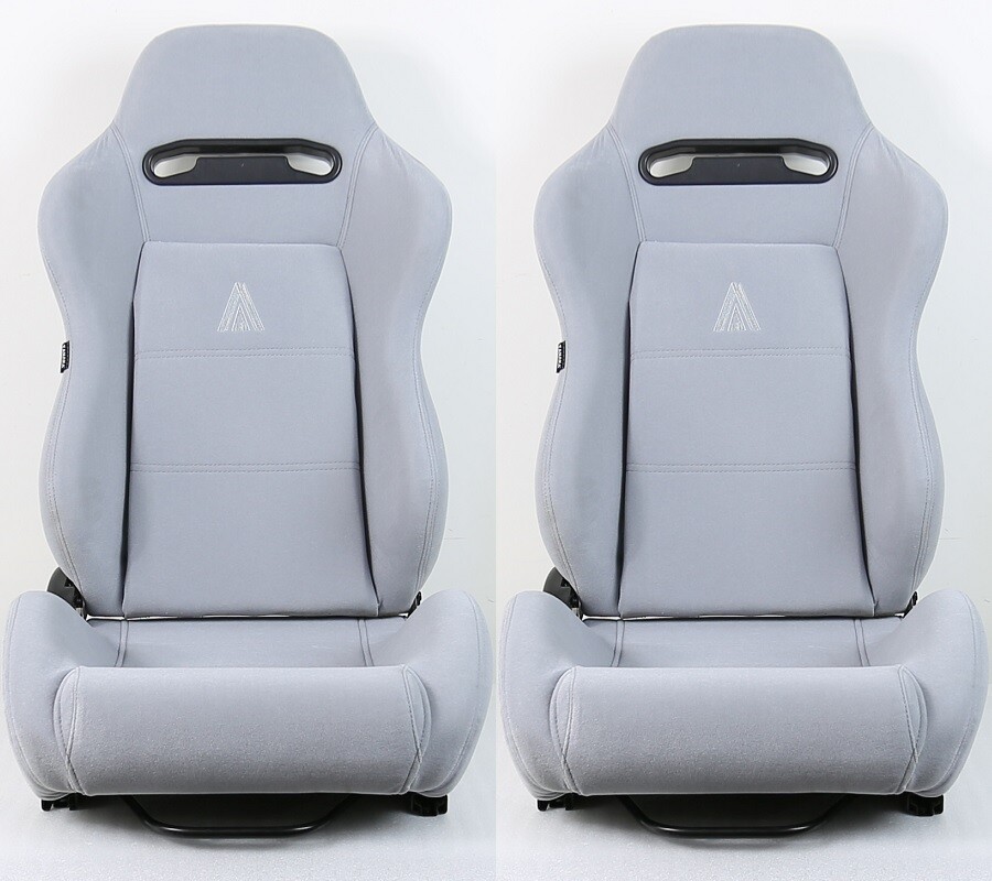 椅子 cousa 2 X TANAKA GRAY MICRO CLOTH RACING SEAT RECLINABLE + SLIDER
