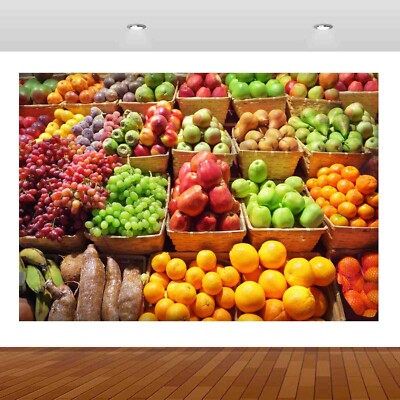 Obst Gemüse Gemüse Gesund Bio Wandtattoo Wandaufkleber Poster Vinyl S255