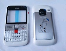 Original Nokia E5 Housing Parts Front cover keypad, Middle, Battery Cover White