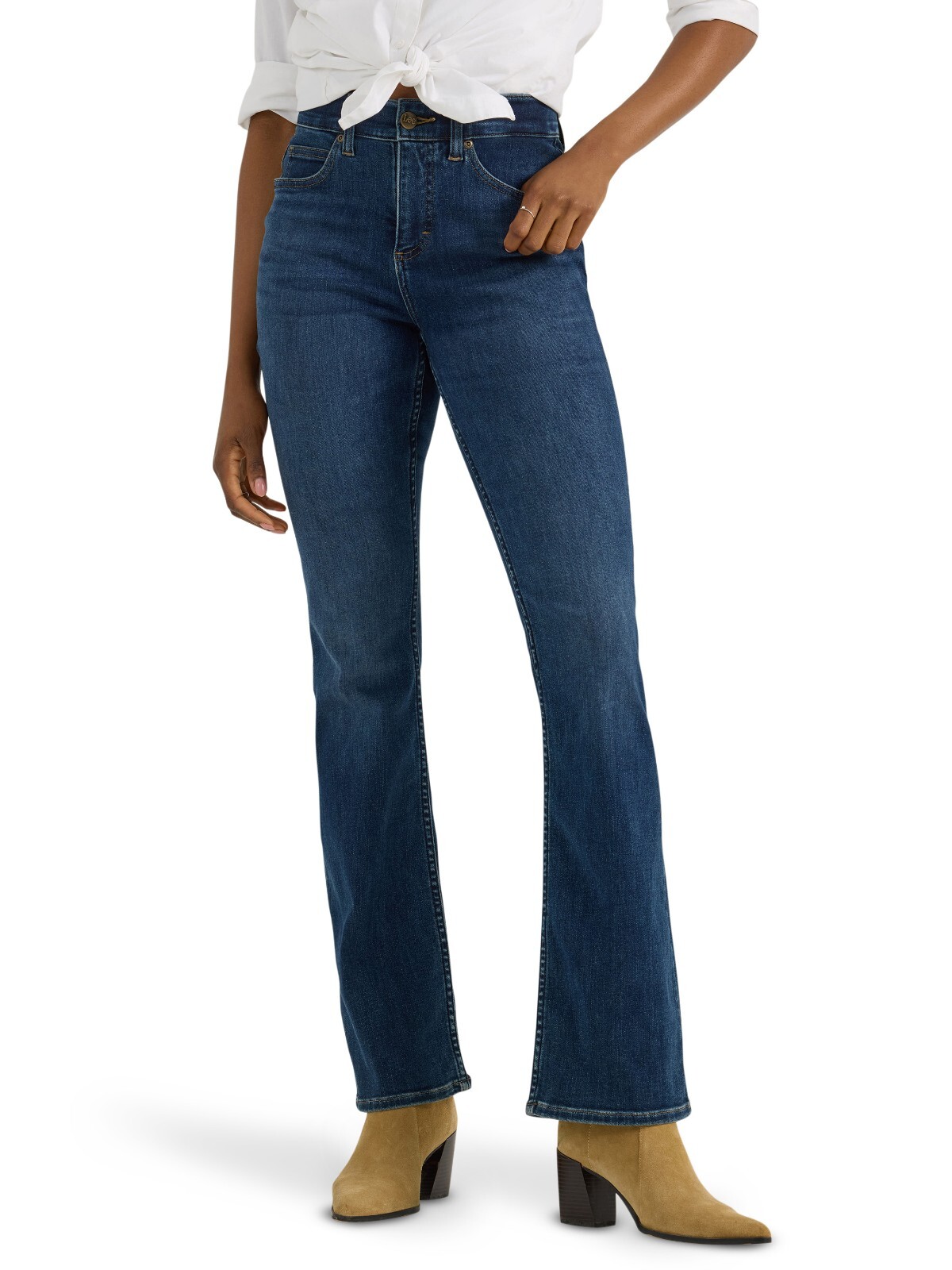 Lee Ultra Lux Comfort Bootcut Jeans Donna - Jeans Elasticizzati Vita Media
