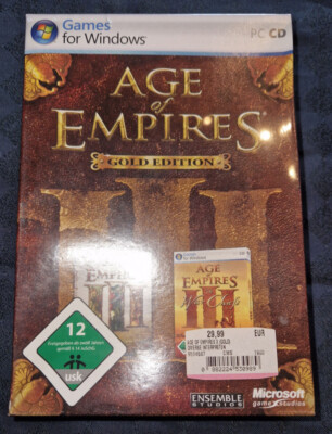 Age Of Empires 3 Gold Edition ++Neu und verschweißt mit original Preisetikett++ 