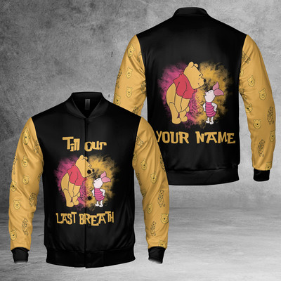 Personalized Pooh And Piglet Till Our Last Breath Besties BFF Valentine Jacket