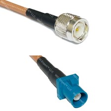 RG400 TNC MALE to Fakra Z Male RF Cable FAST-SHIP LOT