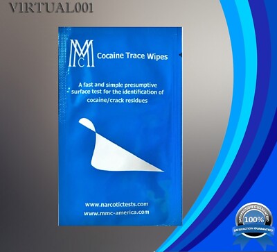 Cocaine Surface Residue Drug Detection Wipe   Wiping Cocaine Identification